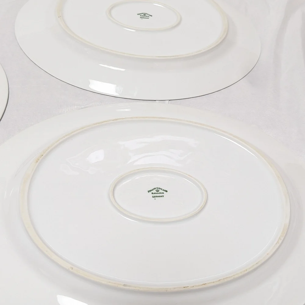 3 Johann Haviland Bavaria Germany Forever Spring Serving Platter Set 15